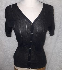 Women's BCBG Black Blouse Top Shirt Medium